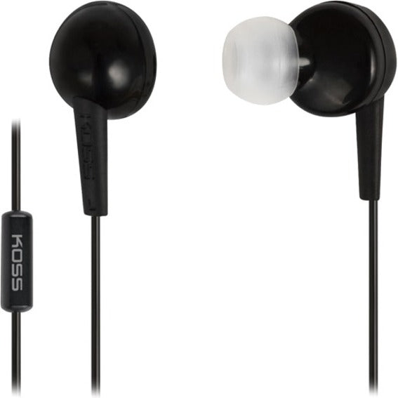 BLACK EARBUD WITH MICROPHONE   