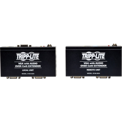 Tripp Lite VGA with Audio over Cat5/Cat6 Extender Kit Transmitter & Receiver with EDID 2 Local/2 Remote Displays 1440x900 Up to 500 ft. (152 m)