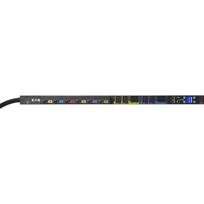 Eaton Managed rack PDU 0U CS8365 input 14.4 kW max 200-240V 40A 6 ft cord Three-phase Outlets: (12) C13 Outlet grip (12) C19 Outlet grip