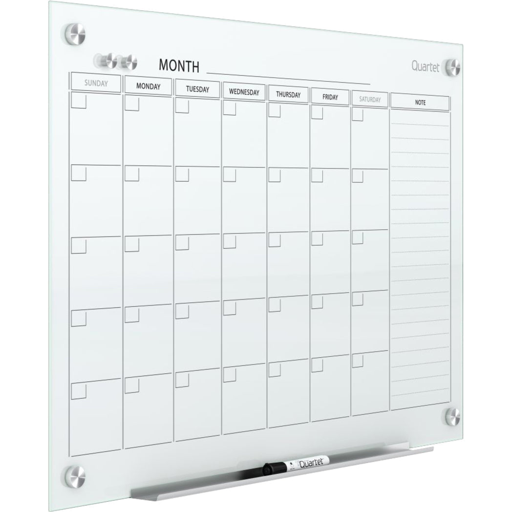 Quartet Infinity Magnetic Glass Dry-Erase Calendar Board