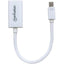 Manhattan Mini DisplayPort 1.2 to HDMI Adapter Cable 1080p@60Hz 17cm Male to Female White Lifetime Warranty Blister