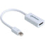 Manhattan Mini DisplayPort 1.2 to HDMI Adapter Cable 1080p@60Hz 17cm Male to Female White Lifetime Warranty Blister