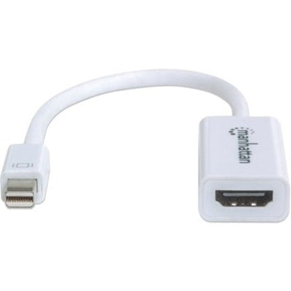 Manhattan Mini DisplayPort 1.2 to HDMI Adapter Cable 1080p@60Hz 17cm Male to Female White Lifetime Warranty Blister