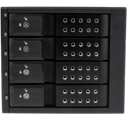 StarTech.com 4 Bay Aluminum Trayless Hot Swap Mobile Rack Backplane for 3.5in SAS II/SATA III - 6 Gbps HDD