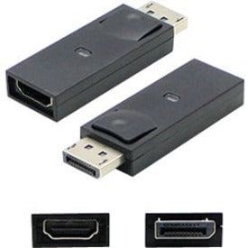 5PK DisplayPort 1.2 Male to HDMI 1.3 Female Black Adapters Which Requires DP++ For Resolution Up to 2560x1600 (WQXGA)