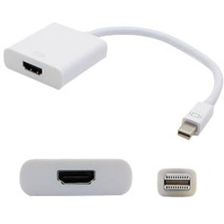 5PK Mini-DisplayPort 1.1 Male to HDMI 1.3 Female White Adapters For Resolution Up to 2560x1600 (WQXGA)