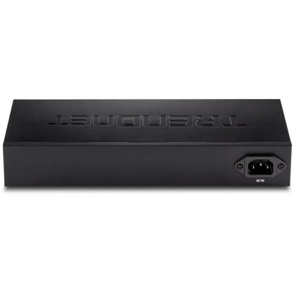 TRENDnet 10-Port Gigabit Web Smart Switch; 20 Gbps Switching Capacity; 8 x RJ-45 Ports; 2 x SFP; Slots; VLAN; QoS; LACP; IPv6 Support; Fanless; Rack Mountable; Lifetime Protection; TEG-082WS