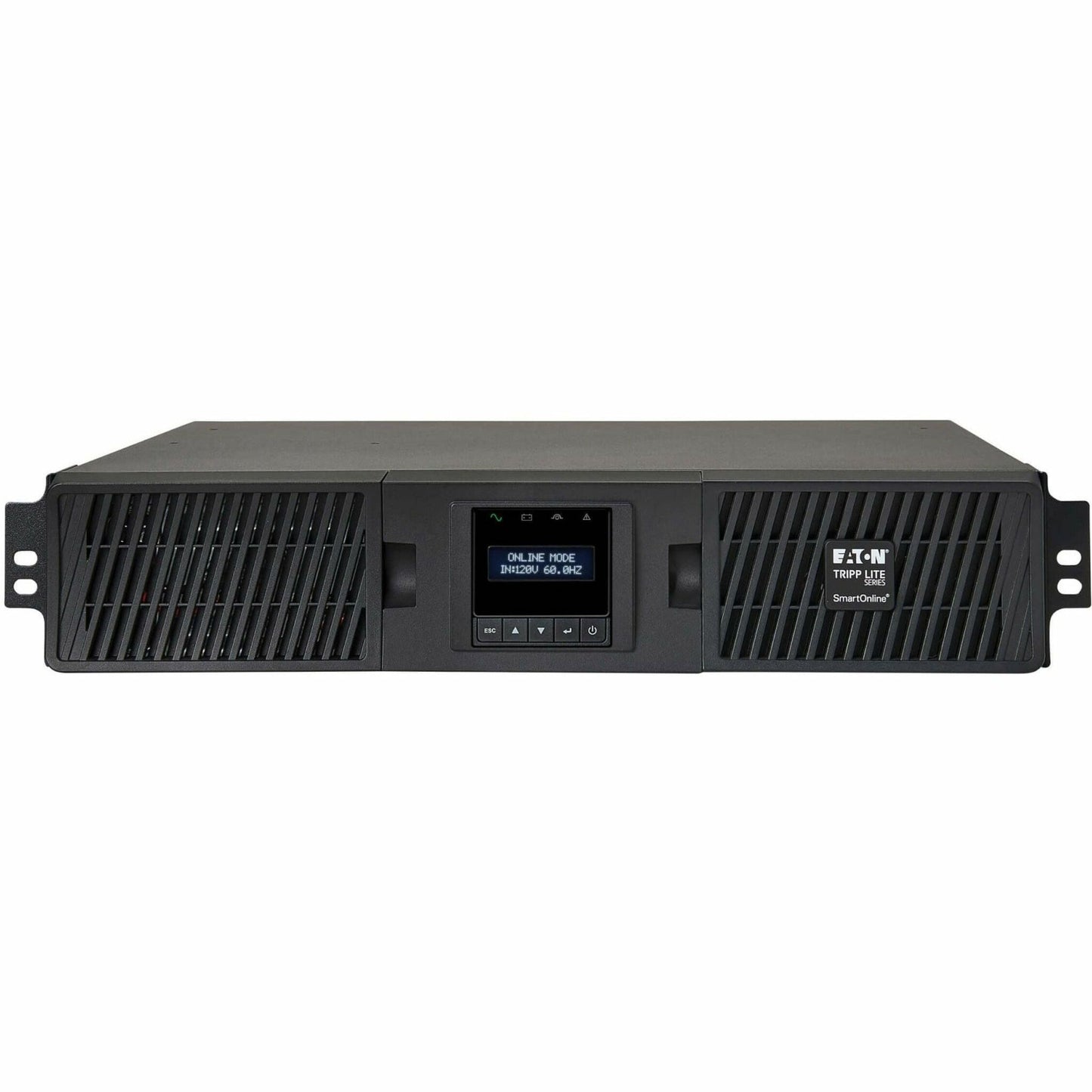 Eaton Tripp Lite series UPS Smart Online 2200VA 1800W Rackmount 120V LCD USB DB9 Preinstalled WEBCARDLXE 2URM