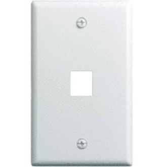 On-Q 1-Gang 1-Port Wall Plate 10-Pk White