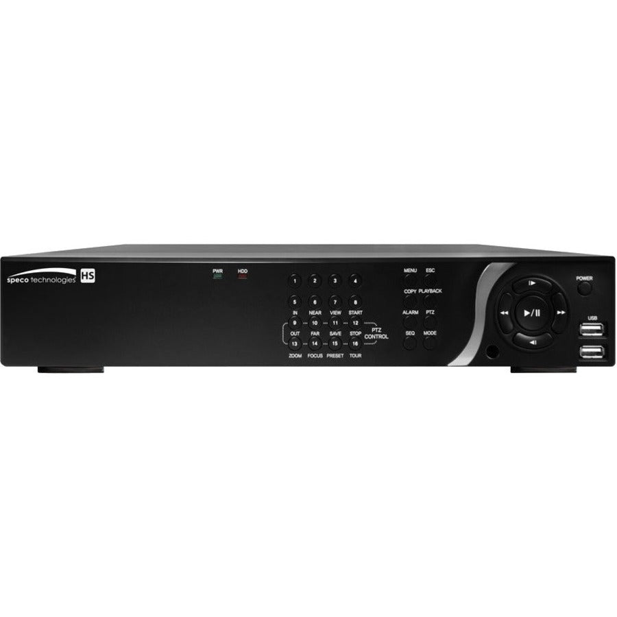 Speco HS Hybrid Digital Video Recorder with Looping Outputs and Real-Time Recording - 3 TB HDD