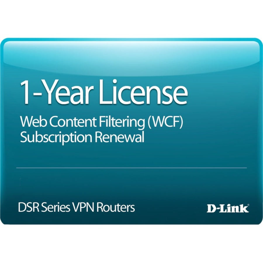 D-Link DSR-250 Dynamic Web Content Filtering License 12-months