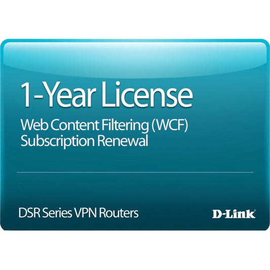 D-Link DSR-250 Dynamic Web Content Filtering License 12-months