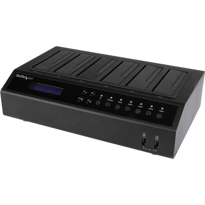 StarTech.com 6 Bay Hard Drive Duplicator/Eraser 1:5 HDD/SSD Cloner/Copier USB/eSATA to SATA Dock Disk Sanitizer/Wiper Cloning Device