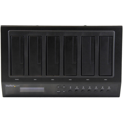 StarTech.com 6 Bay Hard Drive Duplicator/Eraser 1:5 HDD/SSD Cloner/Copier USB/eSATA to SATA Dock Disk Sanitizer/Wiper Cloning Device