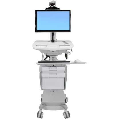 Ergotron StyleView Telemedicine Cart Single Monitor Powered