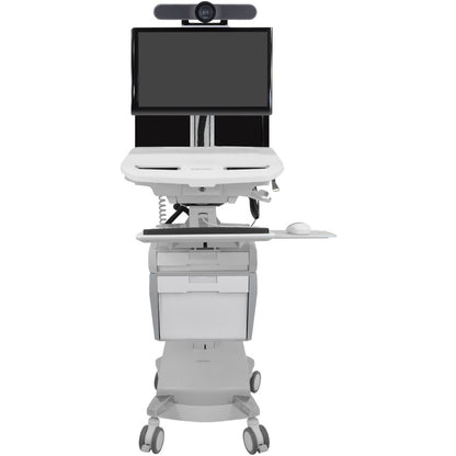 Ergotron StyleView Telepresence Cart Back-to-Back Monitors Powered