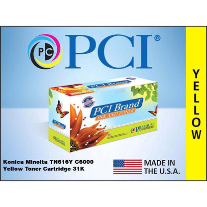 Premium Compatibles Laser Toner Cartridge - Alternative for Konica Minolta TN616Y - Yellow - 1 / Each