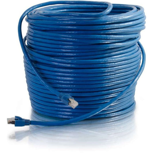 50FT CAT6 BLUE SOLID SHIELDED  