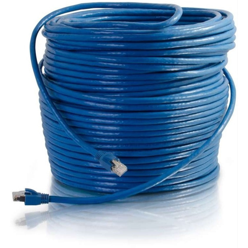 100FT CAT6 BLUE SOLID SHIELDED 