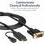 6FT HDMI TO VGA CABLE ADAPTER  