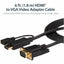 6FT HDMI TO VGA CABLE ADAPTER  