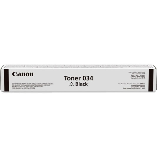 Canon 034 Original Standard Yield Laser Toner Cartridge - Black - 1 Pack