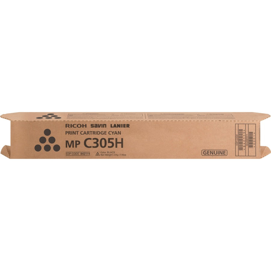 Ricoh Original Laser Toner Cartridge - Black - 1 Each