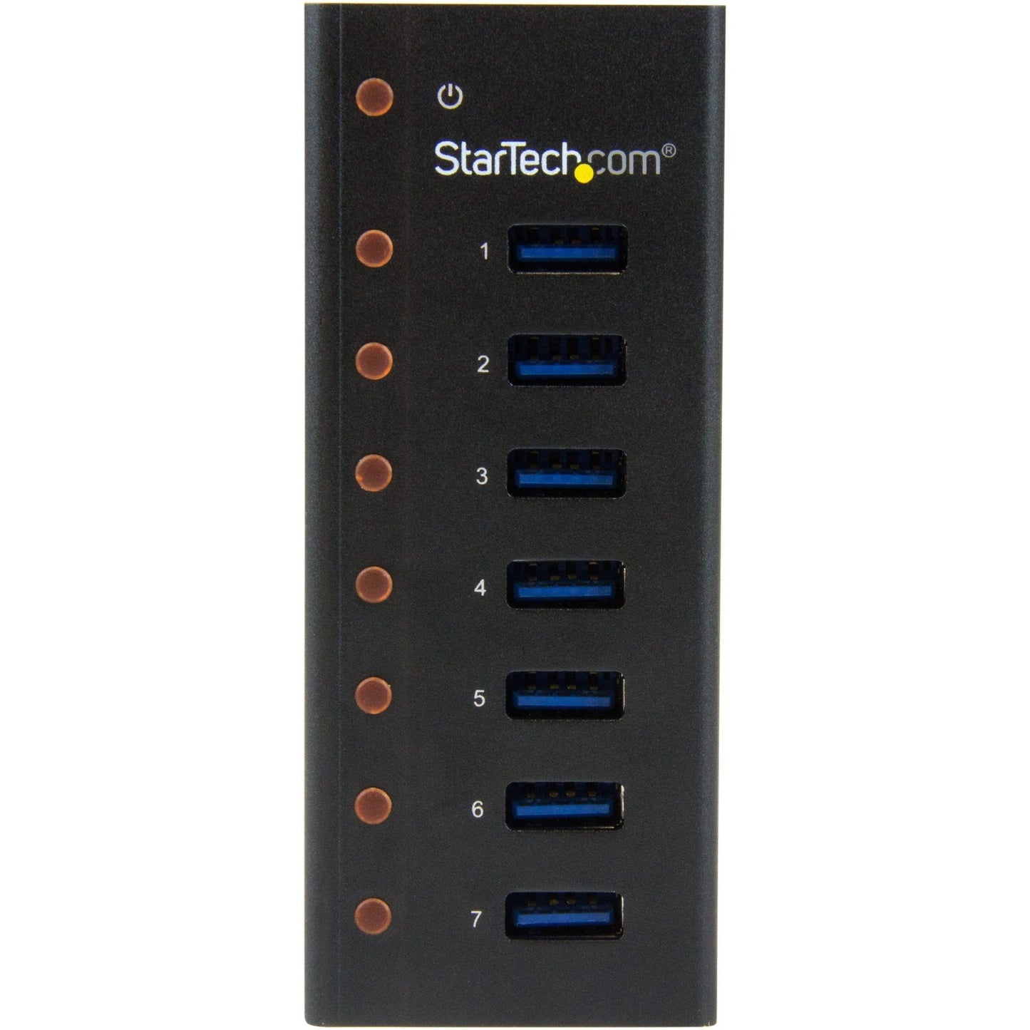 StarTech.com 7 Port USB 3.0 Hub - 5Gbps - Desktop or Wall-mountable Metal Enclosure