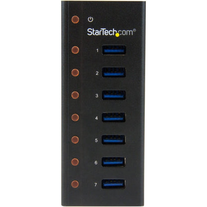 StarTech.com 7 Port USB 3.0 Hub - 5Gbps - Desktop or Wall-mountable Metal Enclosure