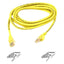 1FT CAT5E PATCH CABLE YELLOW   