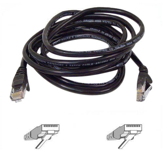 20FT CAT5E PATCH CABLE BLACK   