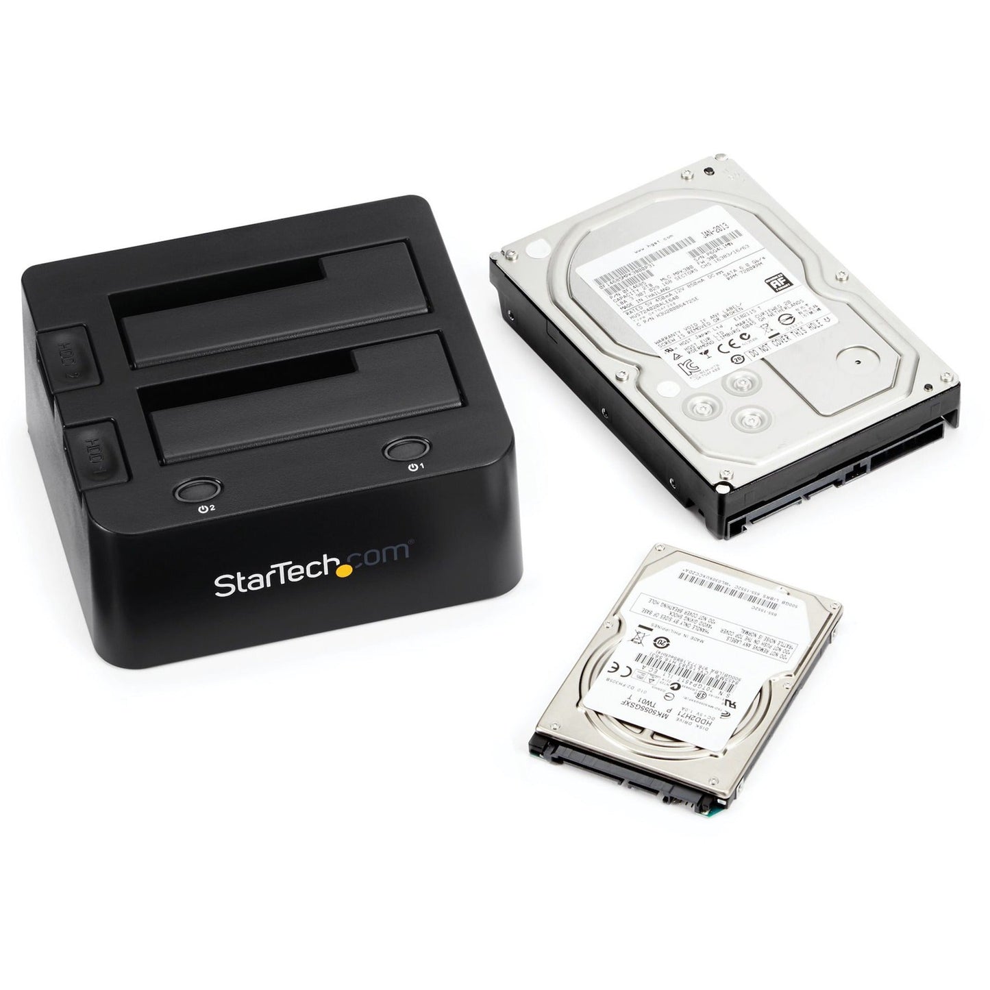 StarTech.com Dual-Bay USB 3.0 to SATA and IDE Hard Drive Docking Station 2.5/3.5" SATA III and IDE (40 pin) SSD/HDD Dock Top-Loading