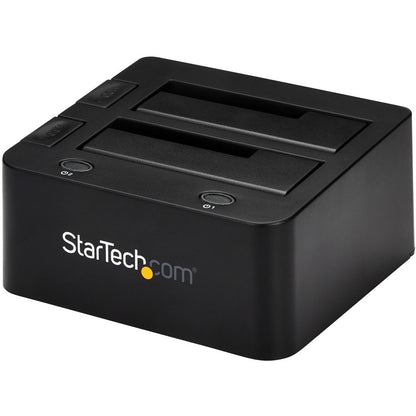 StarTech.com Dual-Bay USB 3.0 to SATA and IDE Hard Drive Docking Station 2.5/3.5" SATA III and IDE (40 pin) SSD/HDD Dock Top-Loading