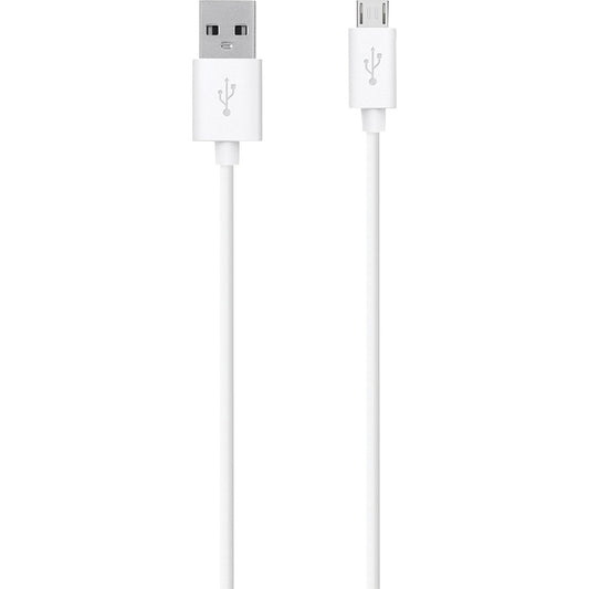 4FT WHT USBA TO MICROB USB CABL