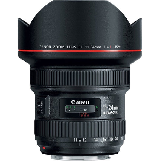 Canon EF - 11 mm to 24 mmf/4 - Full Frame Sensor - Ultra Wide Angle Zoom Lens for Canon EF