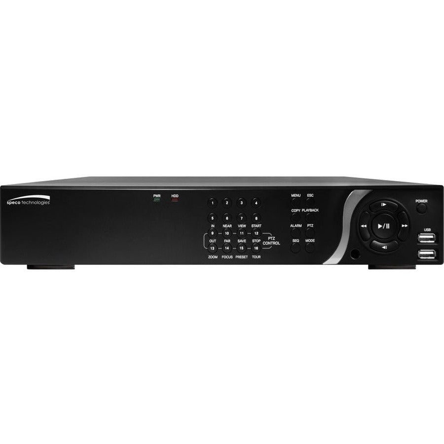 Speco 16 Channel Plug & Play Network Video Recorder with 16 Channel Built-In PoE - 6 TB HDD