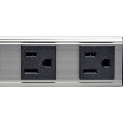 Tripp Lite Power Strip 4-Outlet 5-15R 6ft Cord 12 Inch Length Metal 120V