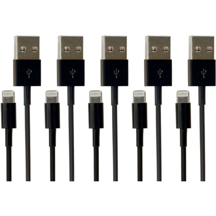 LIGHTNING TO USB BLACK 1 METER 