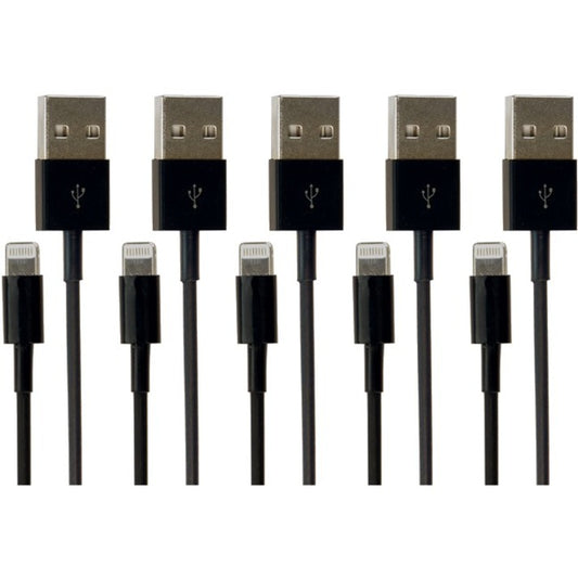 LIGHTNING TO USB BLACK 1 METER 