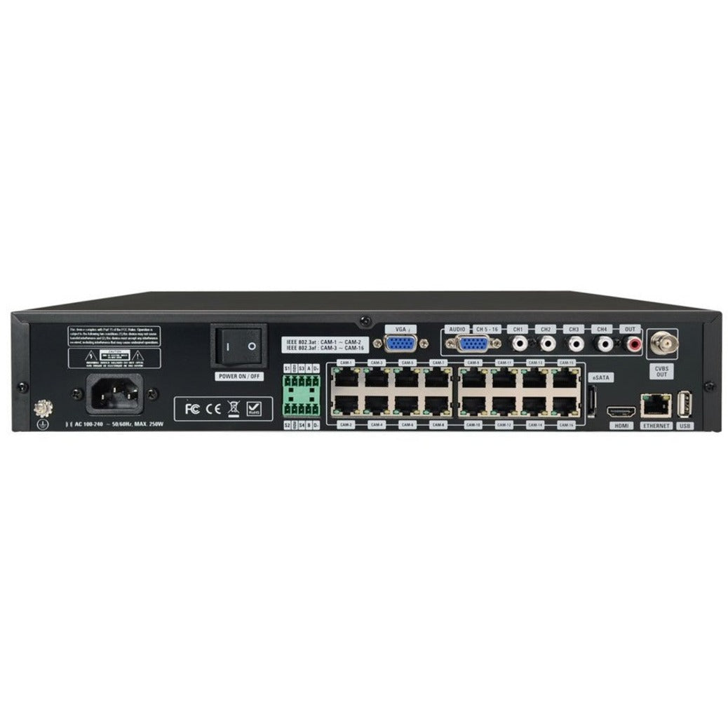 Speco NS Plug & Play Network Video Recorder with Built-In PoE - 4 TB HDD