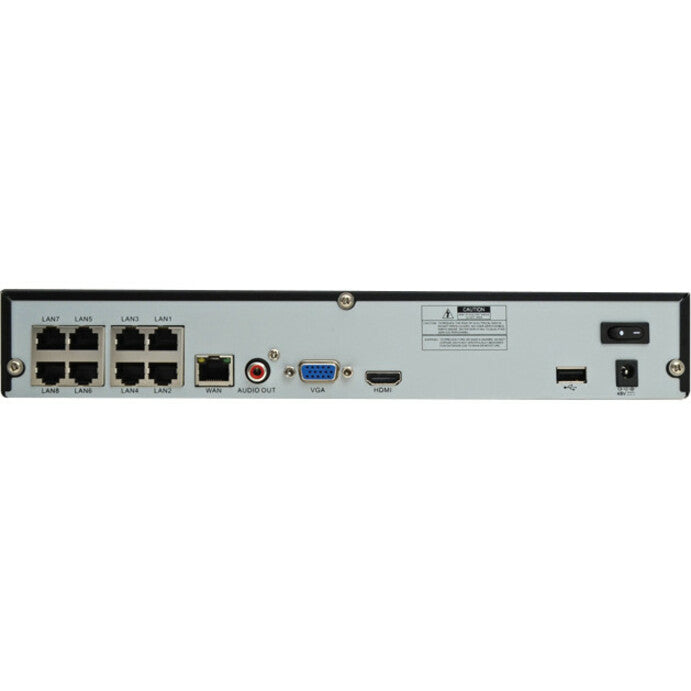 Speco 8 Channel Plug & Play Network Video Recorder and IP Camera Kit - 2 TB HDD