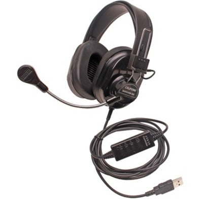 Califone Deluxe Multimedia Stereo Headsets w/Mic USB