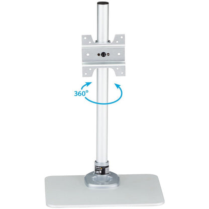 StarTech.com Single Monitor Stand For up to 34" (30.9lb/14kg) VESA Mount Monitors Works with iMac / Apple Cinema Displays Steel Silver