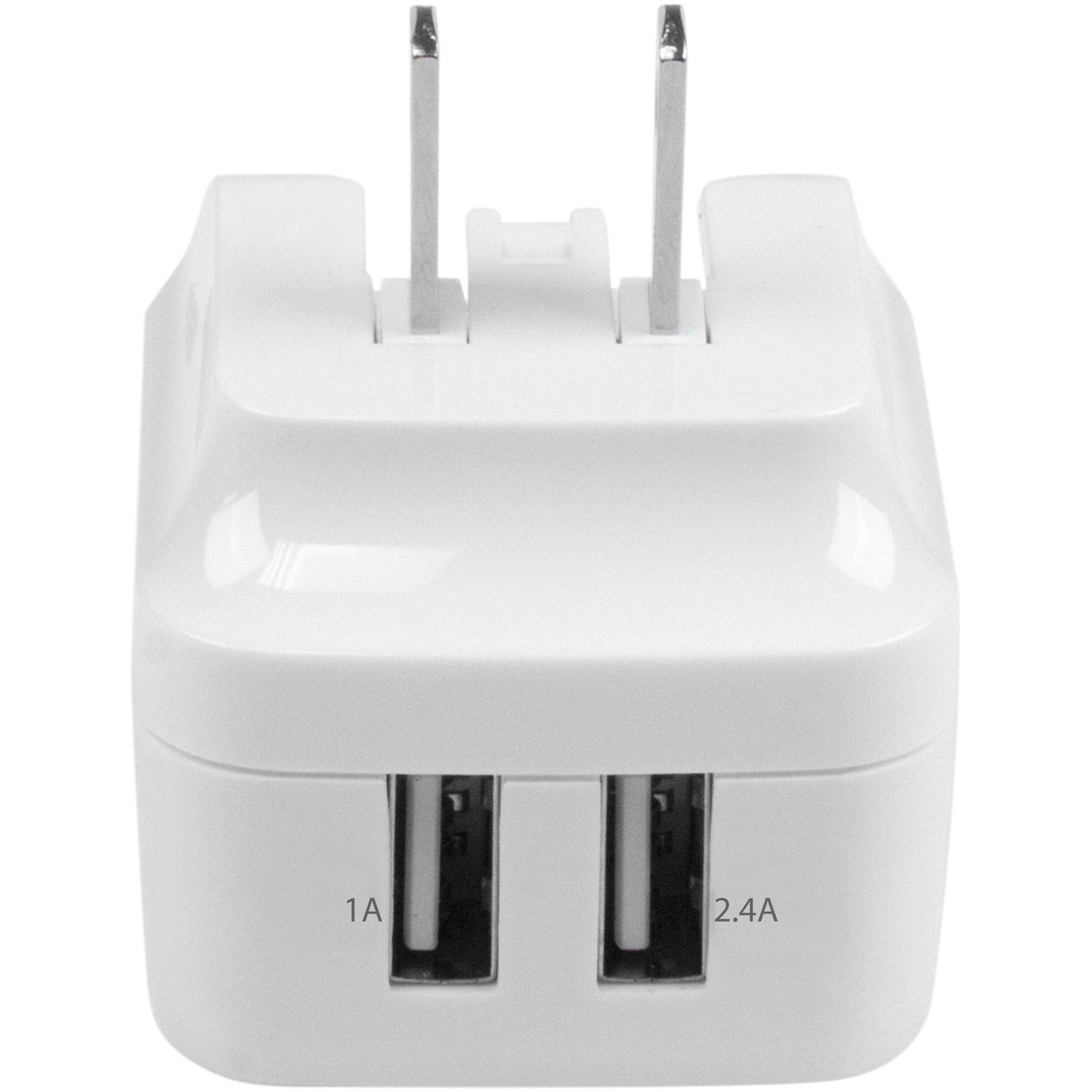 StarTech.com Travel USB Wall Charger &acirc;&euro;" 2 Port &acirc;&euro;" White &acirc;&euro;" Universal Travel Adapter &acirc;&euro;" International Power Adapter &acirc;&euro;" USB Charger