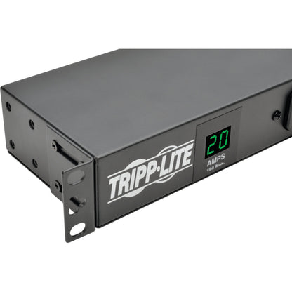 Tripp Lite PDU 2kW Single-Phase Local Metered PDU + ISOBAR Surge Suppression 3840 Joules 100-127V Outlets (12 5-20R 2 5-15R) L5-20P/5-20P 15 ft. (4.57 m) Cord 1U Rack-Mount