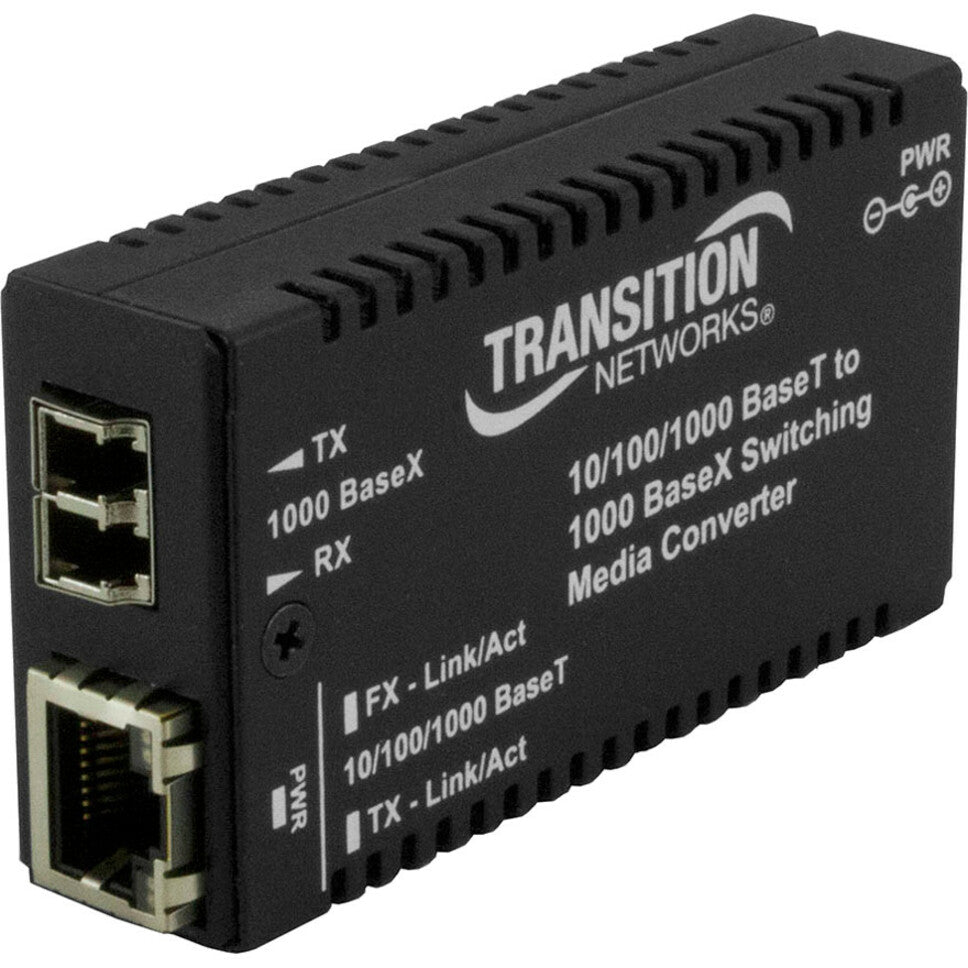 Transition Networks Mini Gigabit Ethernet Media Converter 10/100/1000Base-T to 1000Base-SX/LX