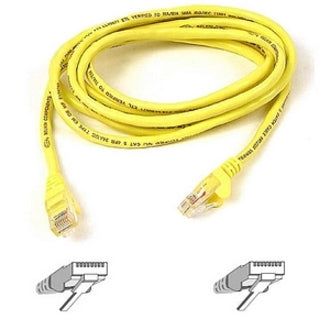 6FT CAT5E PATCH CABLE YELLOW   