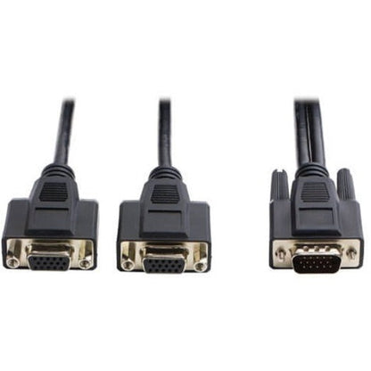 Tripp Lite High Resolution VGA Monitor Y Splitter Cable (HD15 M to 2x HD15 F) 6 ft. (1.83 m)