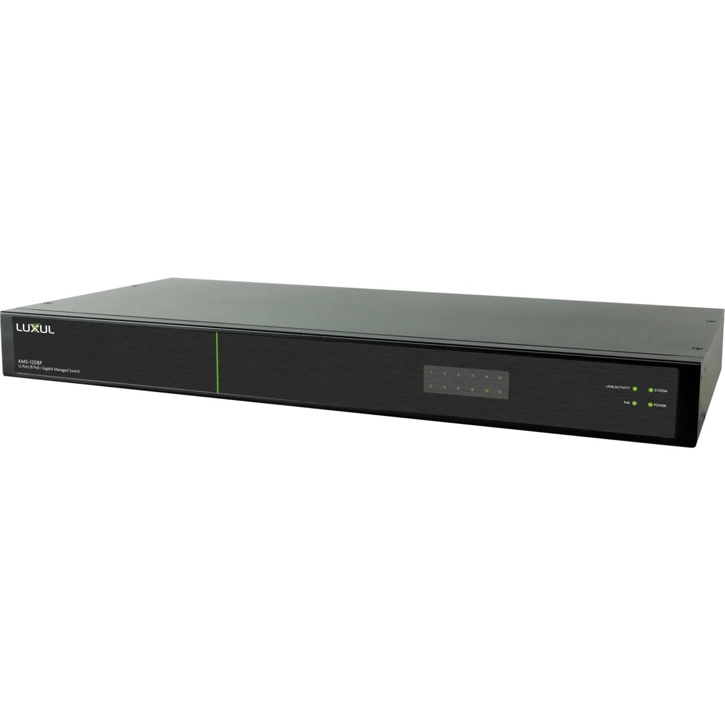 Luxul 12-Port/8 PoE+ Gigabit Managed Switch