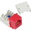 Unirise Cat6 Keystone Jack 110 Type Punch Down Red